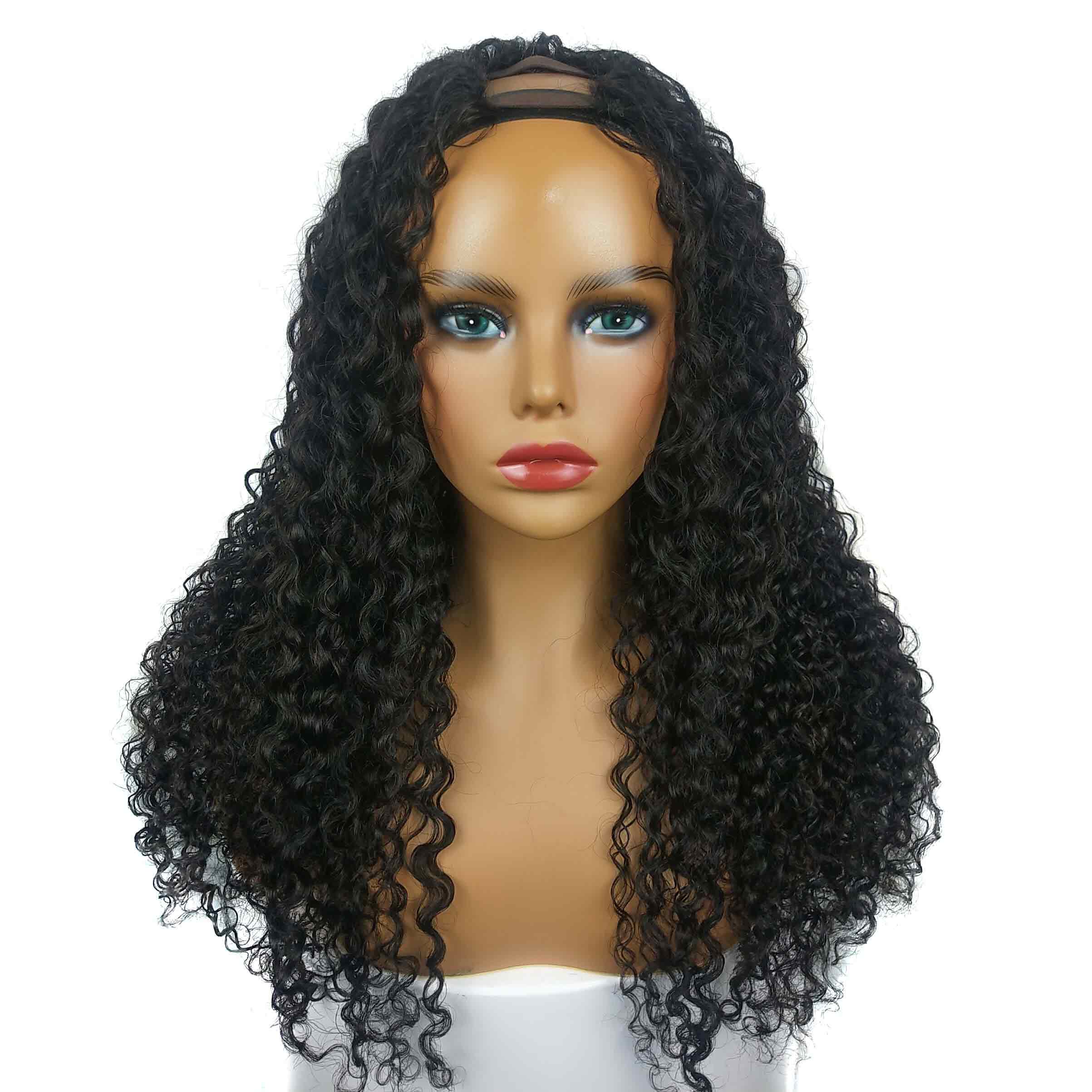 Human Hair Curly U Part Wigs 12-28 Inch For Sale -supernova Wig