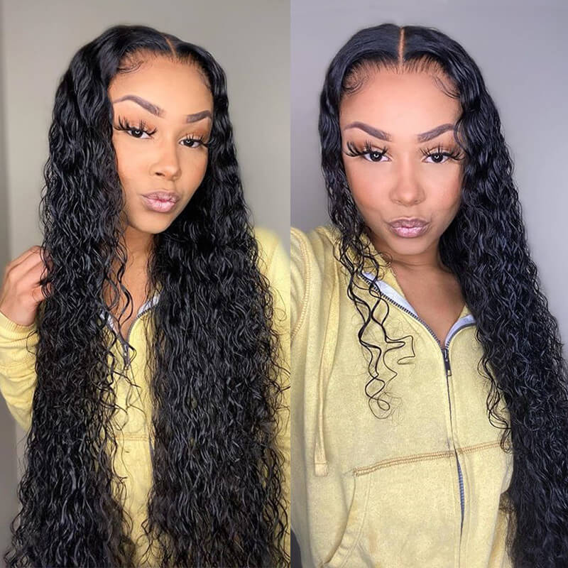 Cheap Water Wave U Part Wigs Glueless Human Hair Wig for Sale