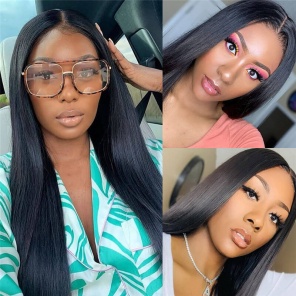 Lace Part Wigs Silky Straight Hair Human Hair Wigs 10-30 Inches Available  Lace Part Wigs Silky Straight Hair Human Hair Wigs 10-30 Inches Available