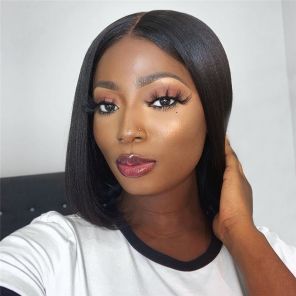 Summer New Hairstyle Glueless Wig Straight U Part Bob Wigs Summer New Hairstyle Glueless Wig Straight U Part Bob Wigs