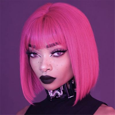 Pink wigs